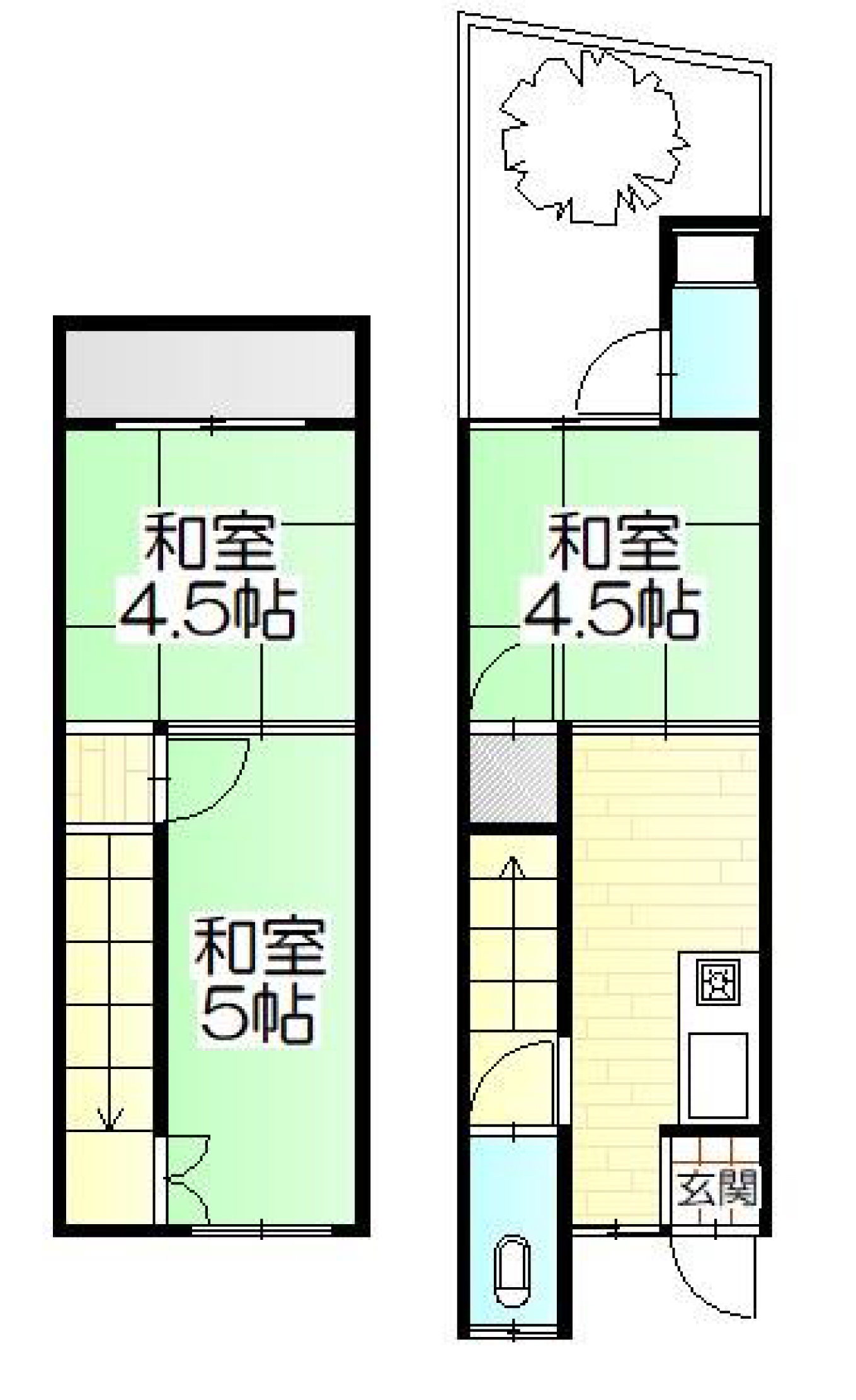 京都市伏見区葭島矢倉町の間取り